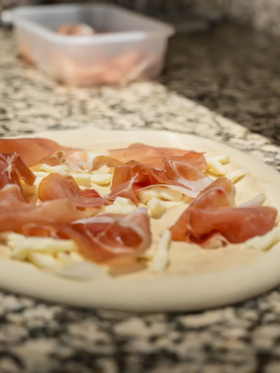 Garniture au jambon cru